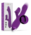 VIBRADOR MULTIFUNCIÓN RECARGABLE UP & DOWN CON ESTIMULADOR DE CLITORIS MORADO