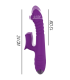 VIBRADOR MULTIFUNCIÓN RECARGABLE UP & DOWN CON ESTIMULADOR DE CLITORIS MORADO