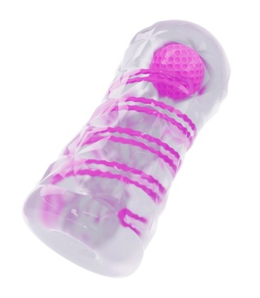 MASTURBADOR MASCULINO FANTASY ESPIRAL INTERNA Y BOLAS TRANSPARENTE