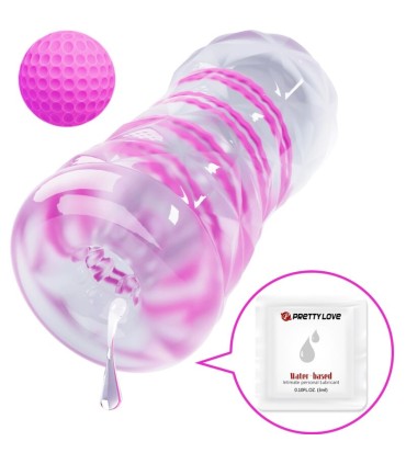 MASTURBADOR MASCULINO FANTASY ESPIRAL INTERNA Y BOLAS TRANSPARENTE