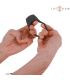 CLOVER ANILLO VIBRADOR PENE 10 VIBRACIONES NEGRO