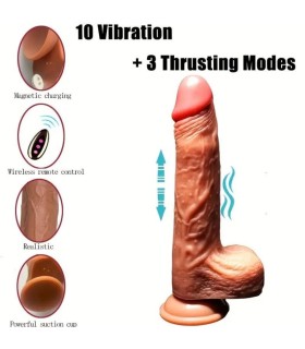 DILDO REALISTICO VIBRADOR RECARGABLE