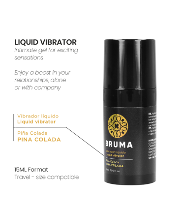 BRUMA - POTENTE GEL VIBRADOR LÍQUIDO PIÑA COLADA 15 ML