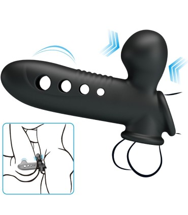 PRETTY LOVE - CRANE FUNDA PARA PENE CON AIRBAG NEGRO