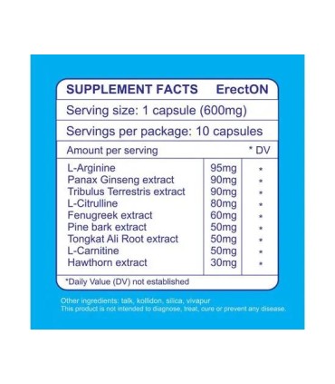 ErectON (2 botes x 10 cápsulas)