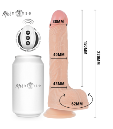 BROSNAN REALÍSTICO MULTIFUNCIÓN CON VIBRACIÓN UP AND DOWN CONTROL REMOTO 22 CM -O- 4 CM