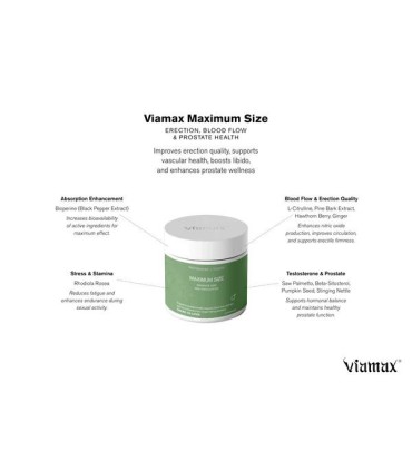 VIAMAX MAXIMUM SIZE, 60 cápsulas (60 Caps)