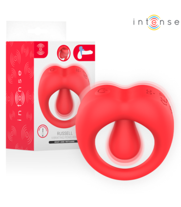 RUSSELL ANILLO VIBRADOR CON ESTIMULACIÓN DE CLÍTORIS ROJO