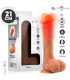 BRADLEY DILDO VIBRADOR SILICONA CON EFECTO CALOR Y CONTROL REMOTO 21 CM -Ø- 4.2 CM