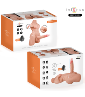INTENSE DEEP TOUCH - MARTY TORSO CON ANO Y DILDO REALÍSTICO CON EMPUJE Y VIBRACIÓN CONTROL REMOTO 6.2 KG