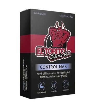 El torito control max Cápsulas de Eyaculación Precoz - 10 PCS